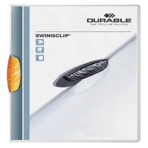 Klemmap Durable Swingclip 30 vellen oranje