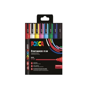 Paintmarker Uni POSCA PC5M medium assorti set à 8