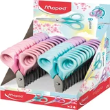 Schaar Maped Sensoft 13cm display á 24 pastel assorti