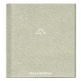 Notitieboek Aurora A5 lijn 192 pagina's 80g linnen grijs