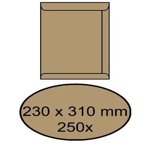 Envelop IEZZY akte 230x310mm zelfklevend 90gr brui