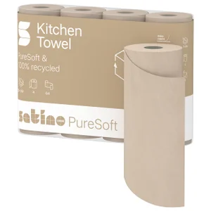 Keukenrol Satino PureSoft 3-laags 4x64 vel naturel