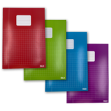 DULA Schriften A4 Ruit 10 mm - Vrolijk gekleurd - 5 pak 