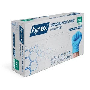 Handschoen Hynex nitril extra sterk S blauw 5gr 10