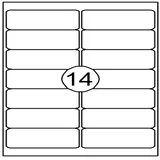 Etiket Quantore 99.1x38.1mm 1400 stuks