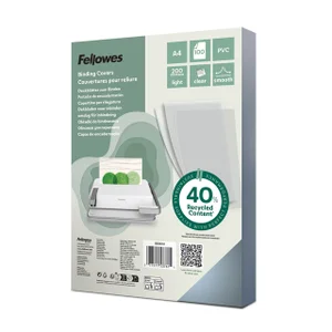 Voorblad Fellowes A4 PVC 200micron recycled 100 st