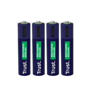 Batterij Trust USB-C oplaadbaar AAA 4 stuks