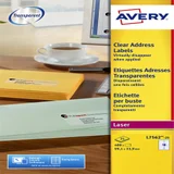 Etiket Avery L7562-25 99.1x33.9mm transparant 400 stuks