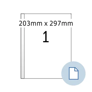 Etiket HERMA 8401 A4 EXPR 500 203x297mm wit 500 st
