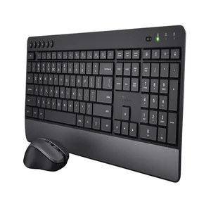 Toetsenbord Trezo Eco Comfort + muis QWERTY zwart