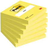 Memoblok Post-it 654 76x76mm neon geel 100 vel
