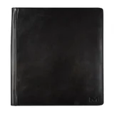 Schrijfmap Maverick All Black A4 met rits incl schrijfblok leer zwart