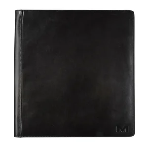 Schrijfmap Maverick All Black A4 met rits incl sch