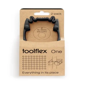 Wandhouder Toolflex One 2 klemmen met adapter ø 15