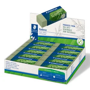 Gum Staedtler Eco 52680 65x23x10mm olijfgroen 20 s
