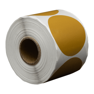 DULA Etiketten rond goud 50mm - 500 stickers op rol - Sluitzegel