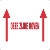Waarschuwingsetiket IEZZY deze zijde boven 150mmx60mm 500 stuks