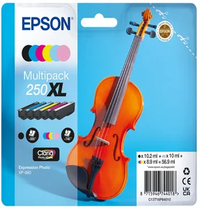 Inktcartridge Epson 250XL T16P84 zwart + 5 kleuren