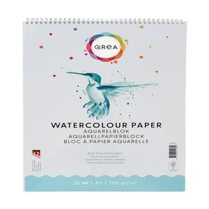 Aquarelblok Qrea A3 20 vel 200gr spiraal