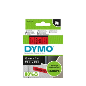 Labeltape Dymo LabelManager D1 polyester 12mm zwar