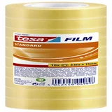 Plakband tesafilm® Standaard 33mx15mm krimp transparant 10 rollen