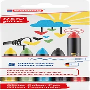 Fineliner edding 1200 fijn glitter assorti set à 5
