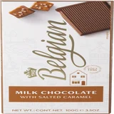 Chocolade The Belgian melk karamel zout reep 100 gram