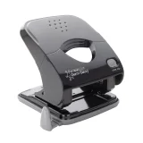 Perforator Rapesco Germ-Savvy Less Effort Eco X5-40ps antibacterieel 2-gaats zwart