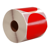 DULA Etiketten rond rood 80mm - 500 stickers op rol - Sluitzegel