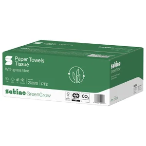 Handdoek Satino PT2 GreenGrow z-vouw 2-laags 206x2