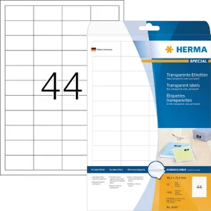 Etiket HERMA 4680 48.3x25.4mm transparant 1100 stu