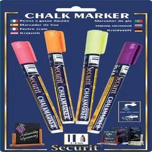Krijtstift Securit SMA-100 rond 1-2mm geel/oranje/
