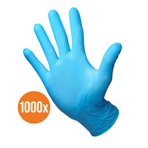 DULA wegwerphandschoenen blauw - Maat XL - soft nitril 100 handschoenen - 10 doosjes
