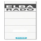 Rug-insteekkaart Elba Rado breed 44x159mm wit 10 stuks