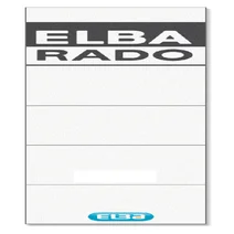 Rug-insteekkaart Elba Rado breed 44x159mm wit 10 s
