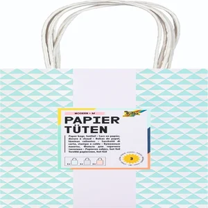 Tas met handvat Folia kraftpapier 115gr 18x21x8cm