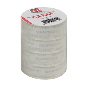 Plakband Quantore 19mmx25m transparant 4 rollen