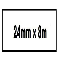 Labeltape Quantore TZe-251 24mmx8m zwart op wit