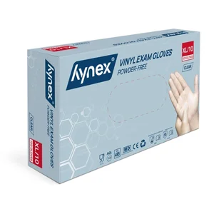 Handschoen Hynex vinyl XL transparant 4.5gr 100 st