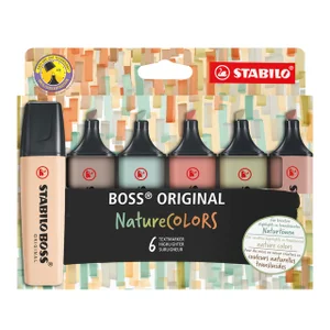 Markeerstift STABILO Boss 70/6 nature colors etui
