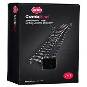 Bindrug GBC 12mm 21rings A4 zwart 100 stuks