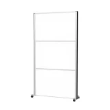 Scheidingswand MAUL akoestiek 100x180 whiteboard alum.frame mobiel