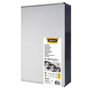 Draadrug Fellowes 14mm 34-rings A4 zilver 100 stuk