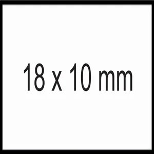 Prijsetiket 18x10mm Sato PB1 permanent wit 1000 st