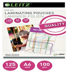Lamineerhoes Leitz ILAM A6 2x125micron EVA 100 stu