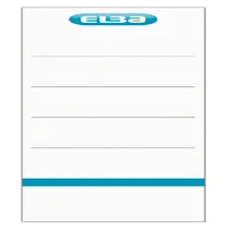 Rug-insteekkaart Elba Rado breed 54x190mm wit 10 s