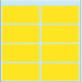 Etiket HERMA 3691 26x40mm geel 40 stuks