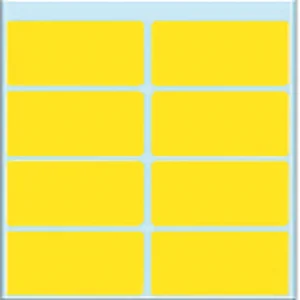 Etiket HERMA 3691 26x40mm geel 40 stuks