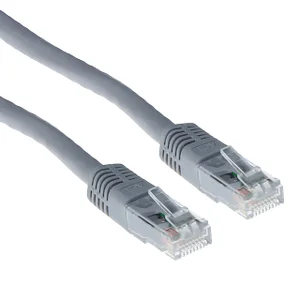 Kabel ACT U/UTP CAT6 patchkabel RJ45 Grijs 2 meter