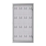 Buiten- binnenvitrine MAUL excite whiteb 16xA4